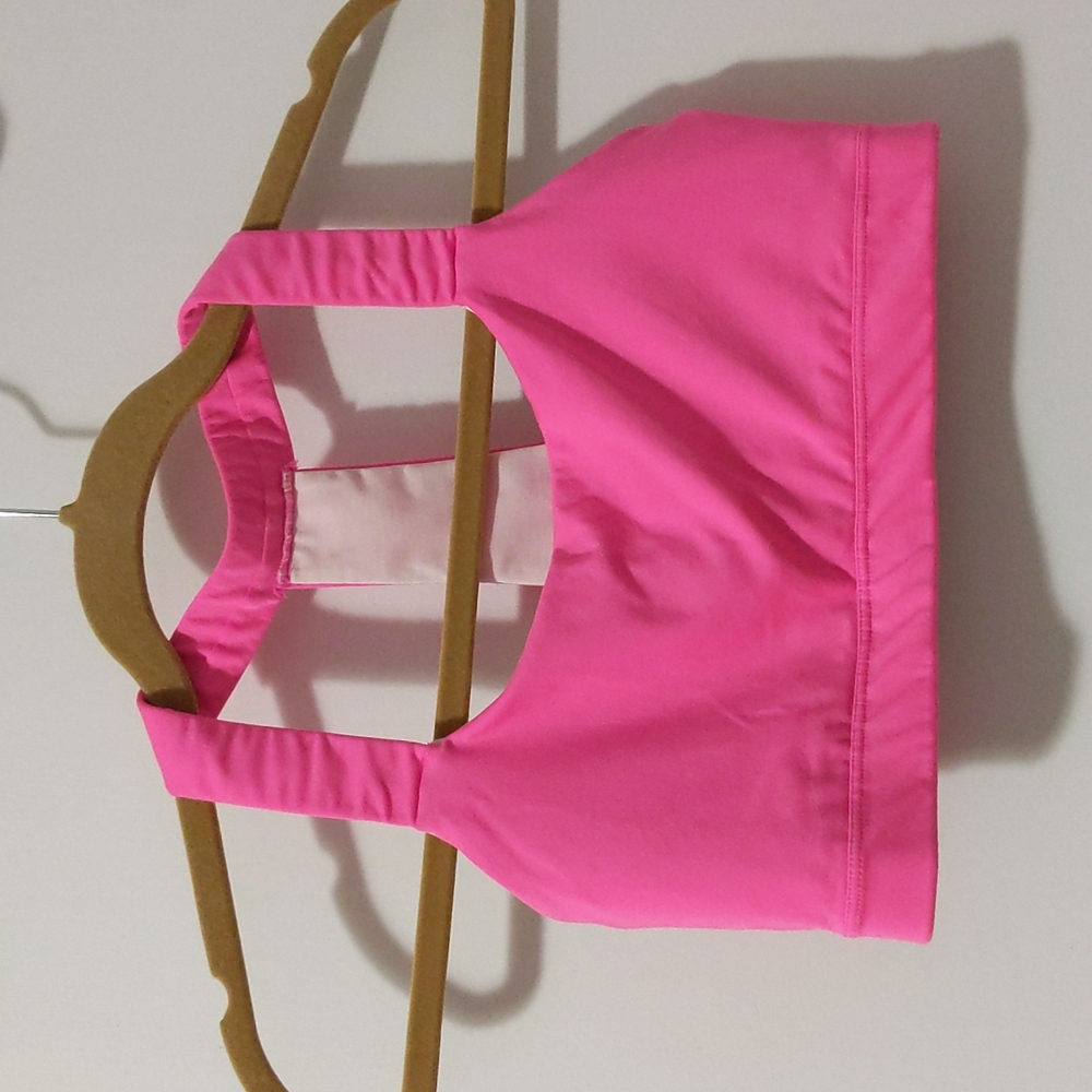 Gap pink sports bra small